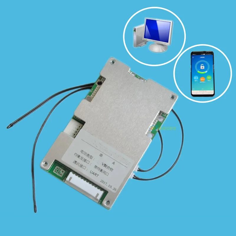 8 s 29 6 В 20A 30A 40A 60A 18650 литиевая батарея смарт Защита совета баланса bms pcm W android Bluetooth app