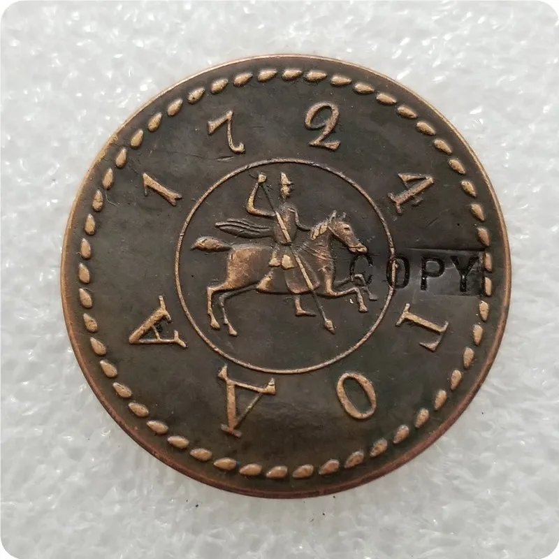 1724 Russia COPPER COIN COPY commemorative coins-replica coins medal collectibles | Дом и сад