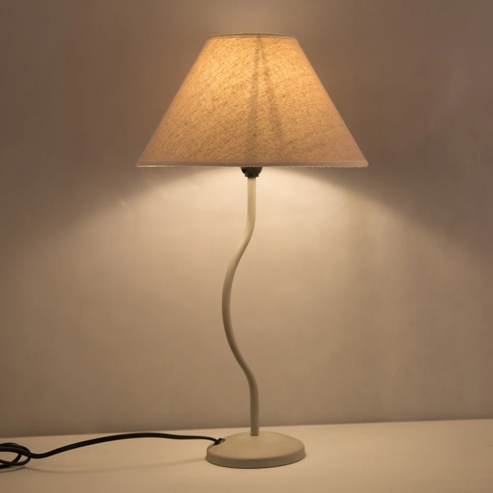 Oygroup Ретро Лен абажур настольной светло серый Средства ухода за кожей E14 220 В