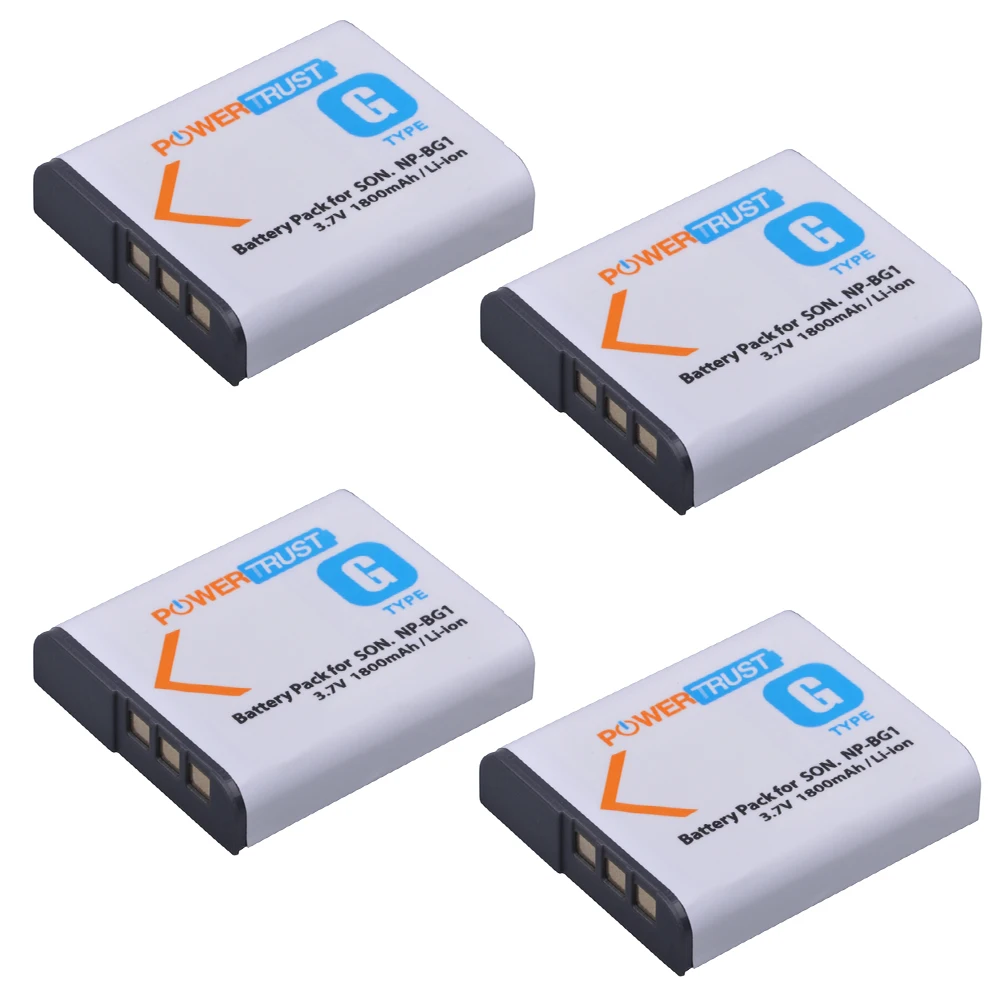 4 шт. 1800 мАч NP BG1 батарея для камеры Sony NPBG1 Cyber shot DSC H3 H7 H9 H10 H20 H50 H55 H70|camera battery|battery for
