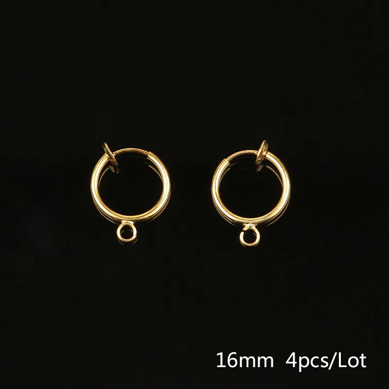 Gold Plated 4-20 шт./лот различные формы медная железная металлическая серьга в виде клипсы позолоченные серебряные серьги крючки для женщин - Окраска металла: Gold Plated