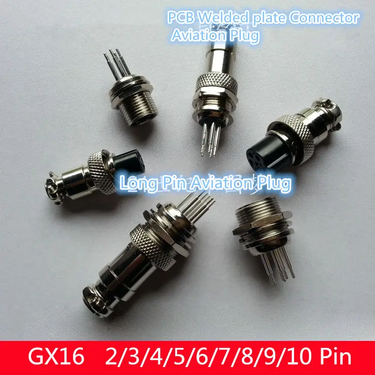 1 шт. AP016 GX16 длинный штырь 2/3/4/5/6 M16 и гнездо PCB сварная пластина разъем авиационный