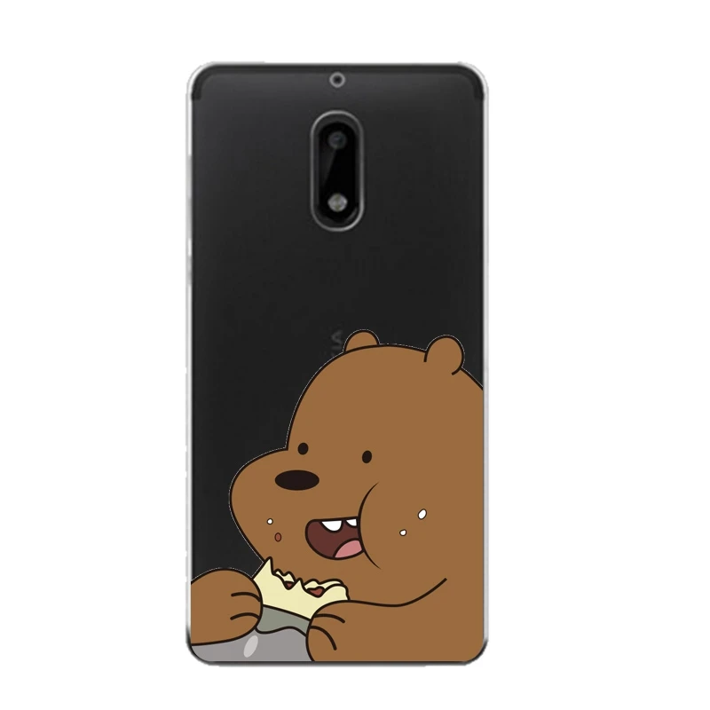Мягкий прозрачный чехол из ТПУ для Nokia3 5 6 8 N540 N640 N535 N830 Kumamoto Bear Flora Coque Fundas PrintedCover