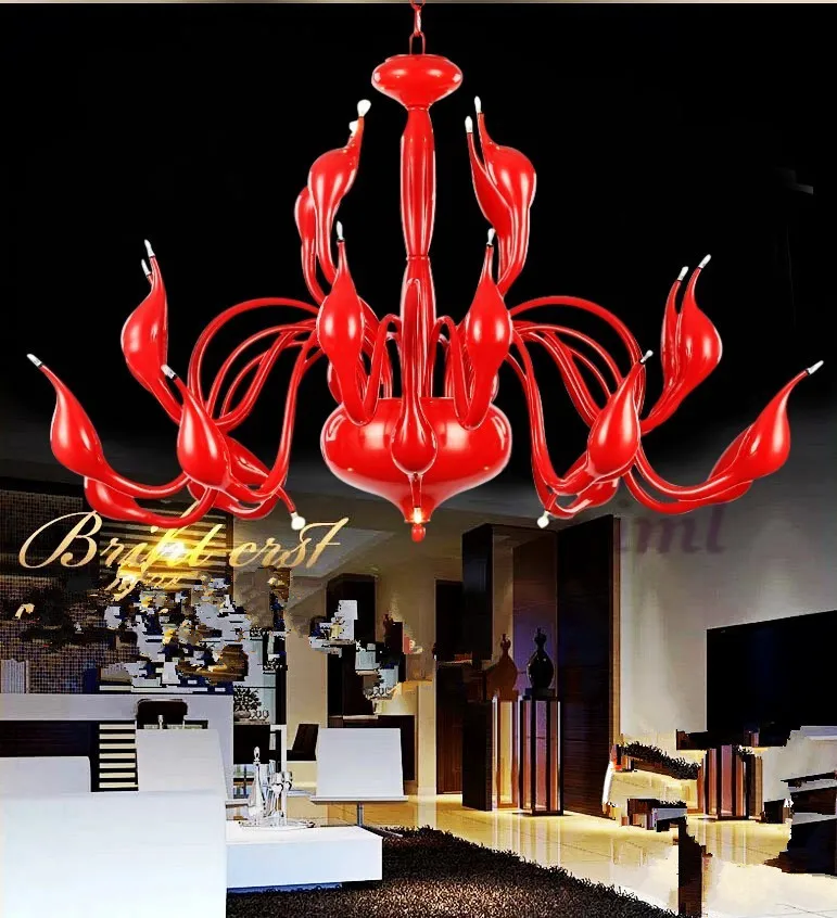 

LED Free Shipping Modern Chandelier Light 24 Lights LED G4 Red Painting/ Bulb Included/ Living Room / Bedroom