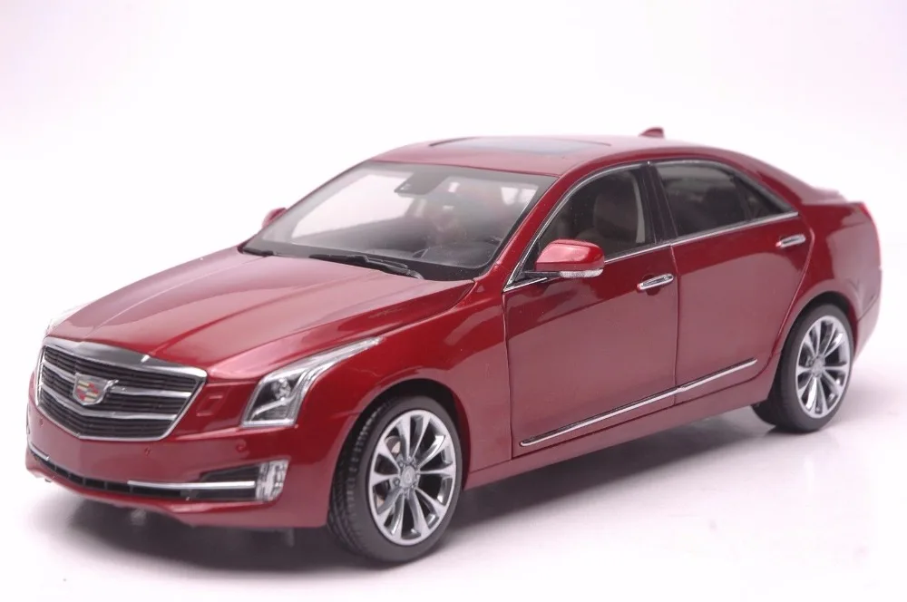 1:18 литая модель для GM Cadillac ATS L 2016 красный сплав игрушечный автомобиль миниатюрная