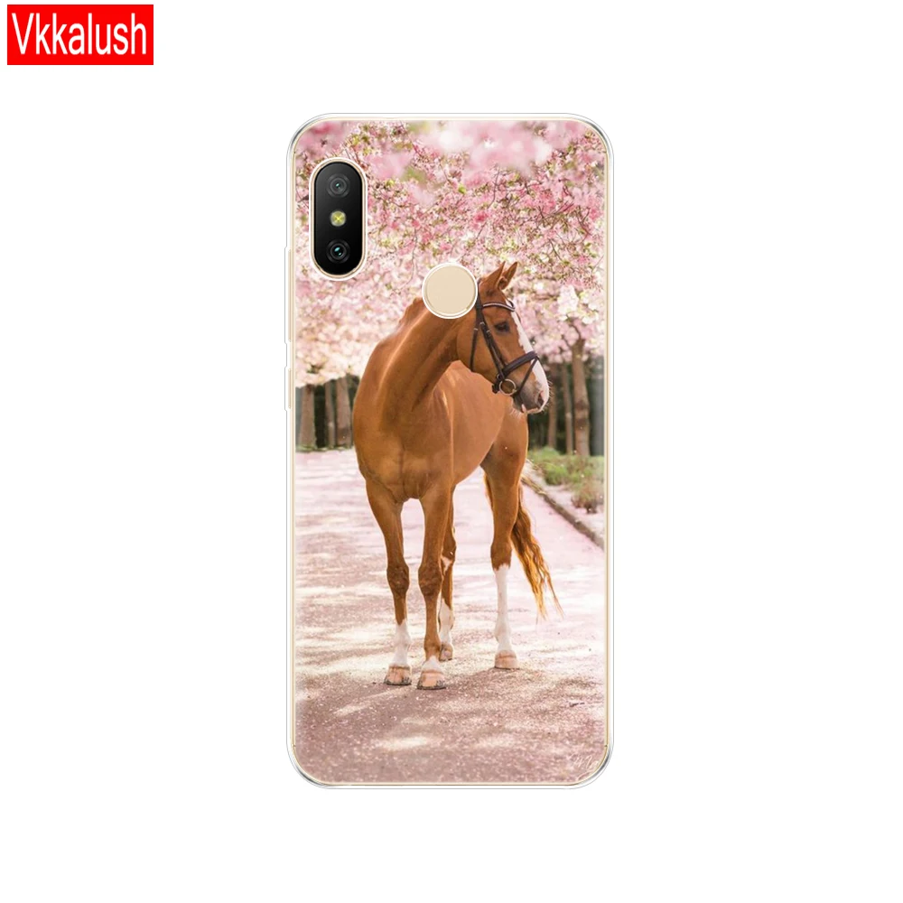80066 Силиконовый чехол для телефона для Xiaomi mi A2 LITE, чехол с полной защитой, мягкая задняя крышка из ТПУ, чехол для телефона для Xio mi A2 LITE, бампер, чехол - Цвет: 80066
