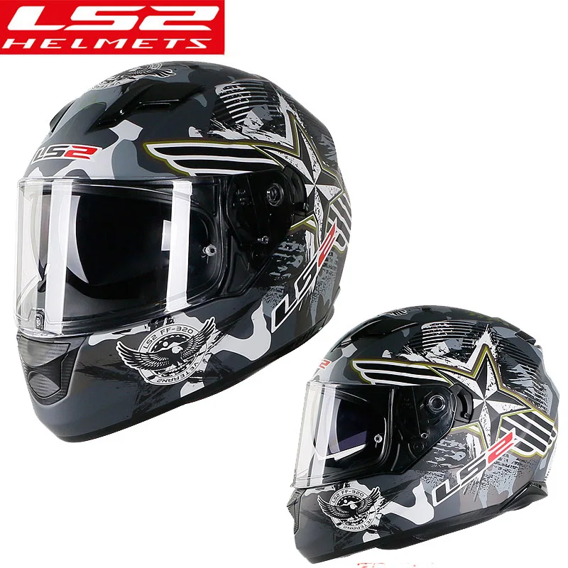 LS2 ff328 moto rcycle шлем с внутренним солнцезащитным козырьком двойной объектив полный шлем без подушки безопасности шлем moto capacete точка утверждения - Цвет: matte black veteran