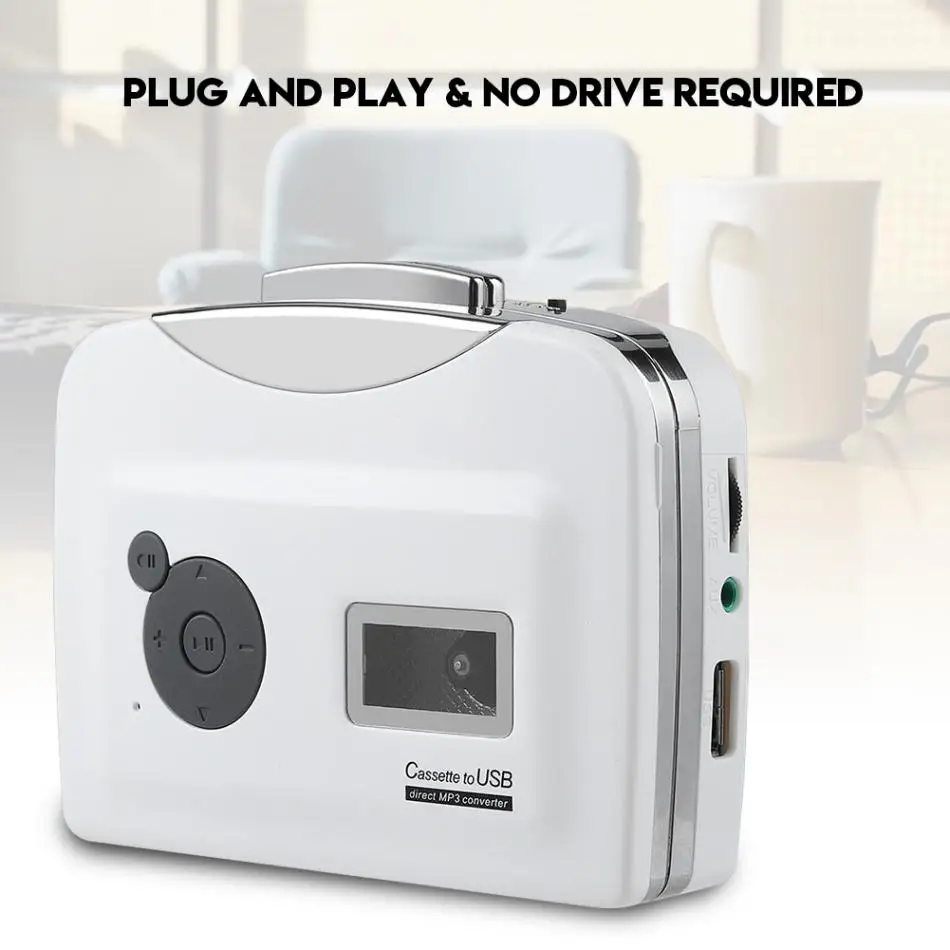 Портативная Кассетная лента для MP3 конвертера для Windows XP/Vista/7 Plug and play USB флеш-накопитель Захват аудио музыкальный плеер