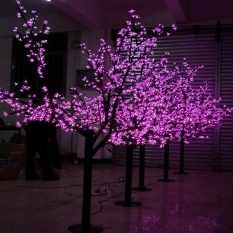 6 Color LED Cherry Blossom Tree Light LED Artificial Tree Light 648pcs LED Bulbs 1.8m Height 110/220VAC Waterprood IP65