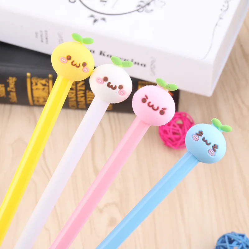Комплект из 1 предмета Ростки фасоли кукла пластиковая гелевая ручка Kawaii