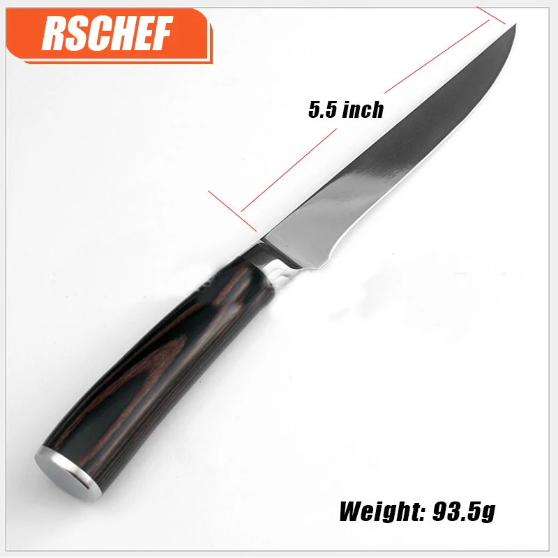 RSCHEF 5 дюймовый кухонный филе нож шеф-повара кухонные ножи японские для косточек |