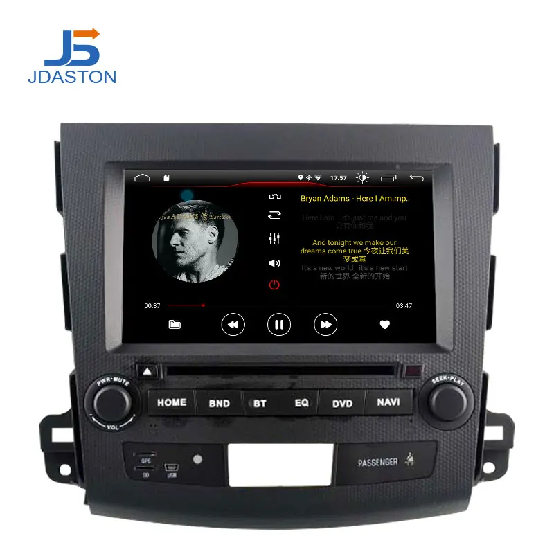 Автомобильный DVD плеер JDASTON Android 10 для Mitsubishi Outlander 2008 2014 Peugeot 4007 Citroen мультимедиа GPS 2