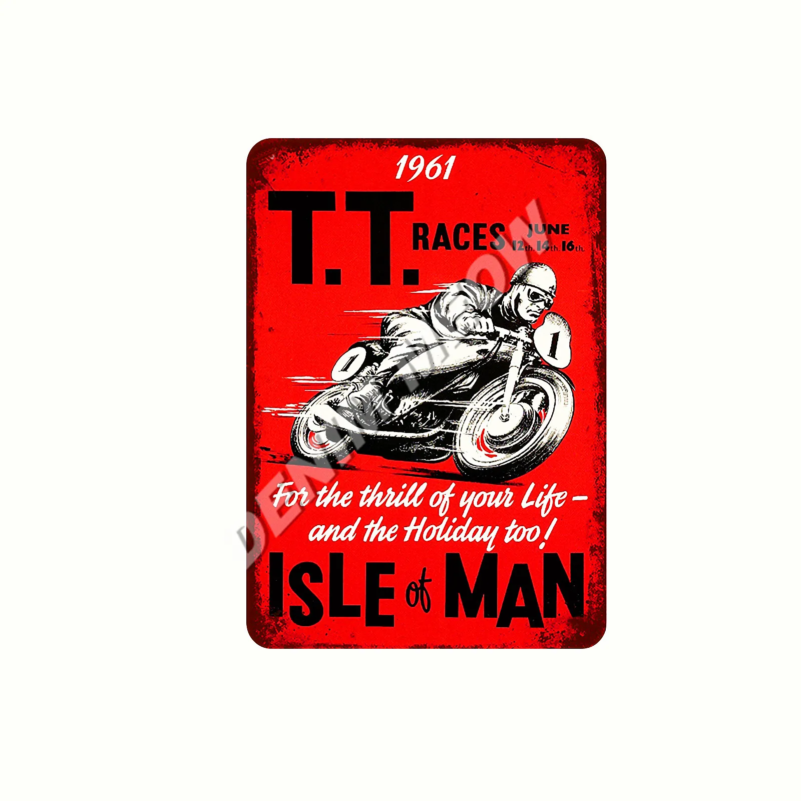 17 Ретро TT Isle of Man металлические знаки Norton мотоциклы гонки табличка Винтаж Искусство Живопись тарелки Паб Бар Гараж магазин домашний декор WY59 - Цвет: 17