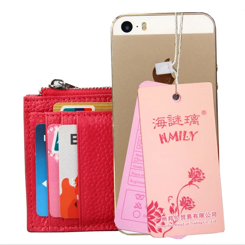 Кошелек для карт HMILY мужчин и женщин чехол из натуральной кожи с rfid блокировкой