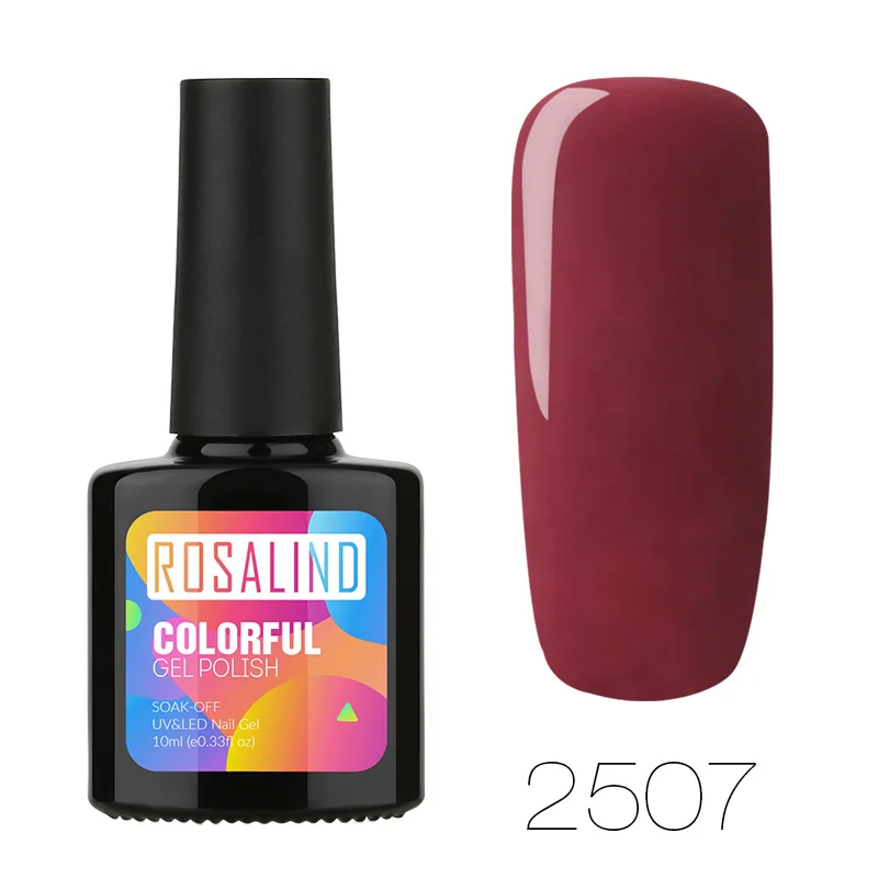 2507 ROSALIND Гель-лак для ногтей аналогичный цвет Полупостоянный УФ-отмачиваемый Гель-лак белый для маникюра искусство Гибридный Гель-лак для ногтей - Цвет: 2507