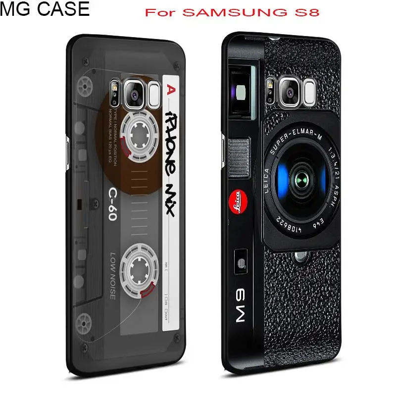 Retro Tape Camera Phone Case For Samsung Note8 S6 S6edge S7edge Cover Vintage Calculator Mobile shell case Galaxy S8 S9 plus |