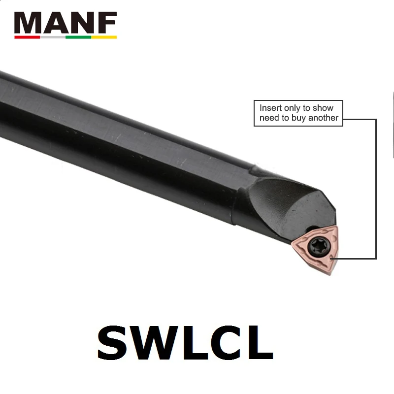 MANF токарные инструменты 12 мм S10K-SWLCR03 токарный станок с ЧПУ кольцевой резак токарный сверлильный брусок карбидные вставки внутренний токарный инструмент держатель