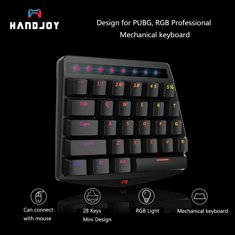 Handjoy K1 Bluetooth pubg мобильный L1 R1 механическая клавиатура RGB адаптер геймпад огонь