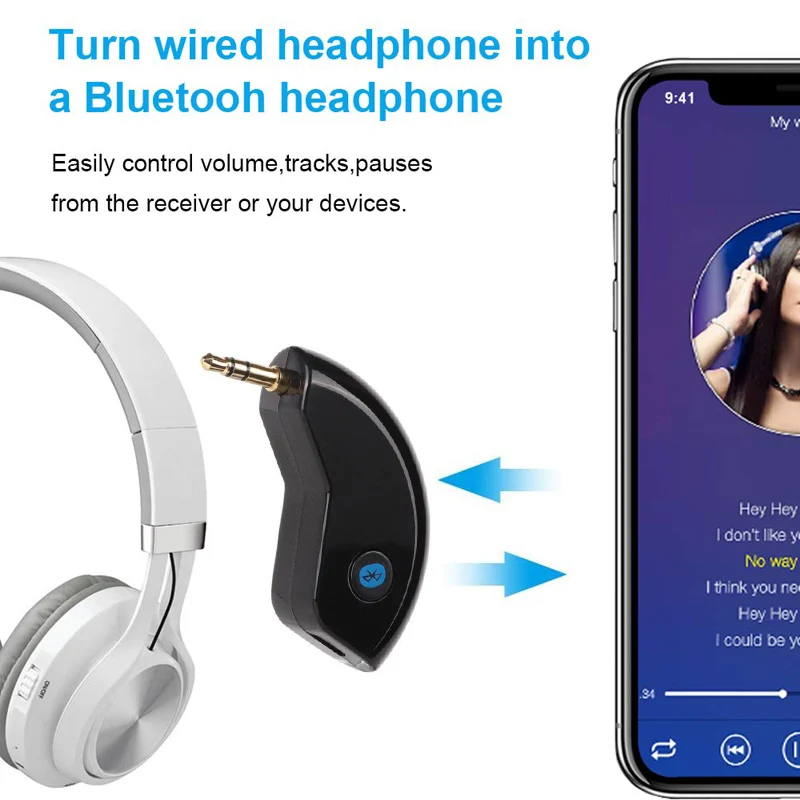 Новый беспроводной Bluetooth приемник 4 2 + EDR гарнитура 3 5 мм AUX аудио стерео