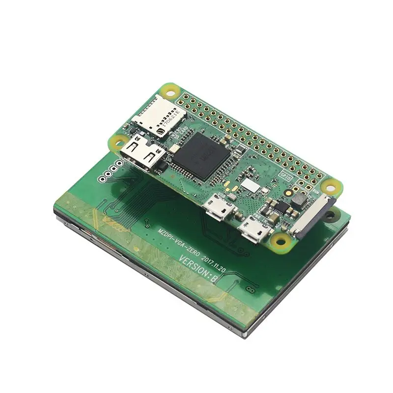 Original Raspberry Pi Zero W kit + 2.8 Inch 60fps Touchscreen 16G SD Card Reader 5V 2A Power Adapter for 0 | Демо-платы