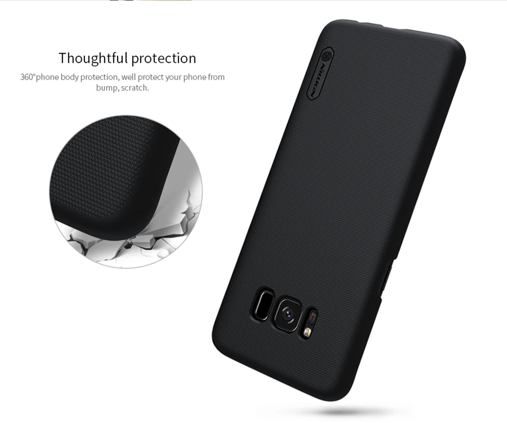 Для samsung Galaxy S8/S8 Plus чехол Nillkin супер матовый защитный чехол s задняя крышка для samsung Galaxy S8 plus с подарком