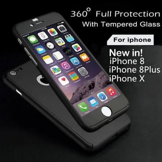 3 в 1 для iPhone 5/5s/6/6s Plus чехол всего тела с закаленным стеклом телефона 360 Derece сумки и