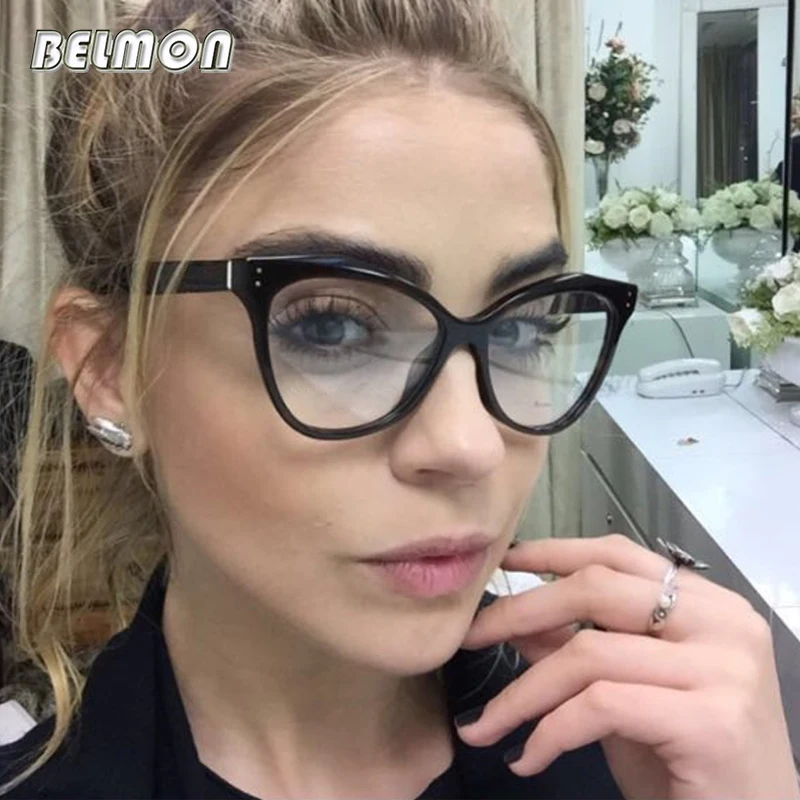 Модная оправа для очков кошачий глаз женские очки оптический компьютер женщин