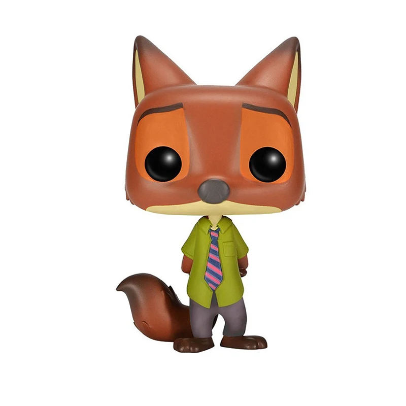 FUNKO POP Zootopia 10 см Джуди хопс Ник Уайлд ELE FINNICK мистер Биг флэш ПВХ Фигурки Модель для