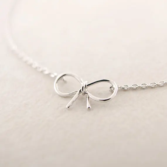 Shuangshuo Dainty Bow Bracelets for Women Brass Bracelet pulseras erkek bileklik Stainless Steel Knot Charm SL001 | Украшения и