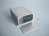 aluminum enclosure with panel power shell electronics pcb project box diy 8840110mm new silver wall mounting box