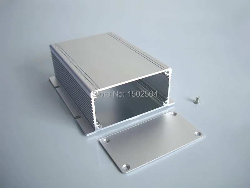 Алюминиевый корпус с панелью power shell electronics pcb project box DIY 88*40*110 мм Новая серебряная