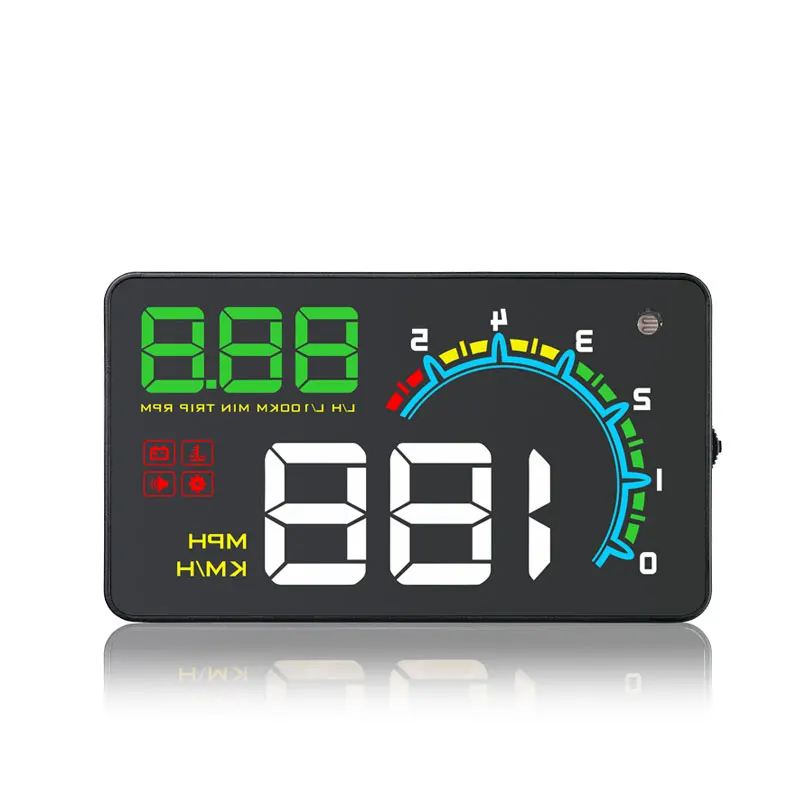 Dealcoo 4 дюйма OBD2 HUD Автомобиль gps Head Up Дисплей проектор на лобовое стекло Скорость