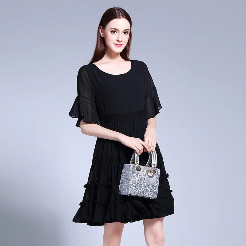 Богемное шифоновое большого размера летние Платье из новой коллекции 5xl плюс