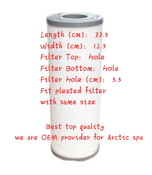 

Israel preferred water filter hot tub spa filter 33.5cm x 12.5cm Russia Favourite Quality filter Wise filter