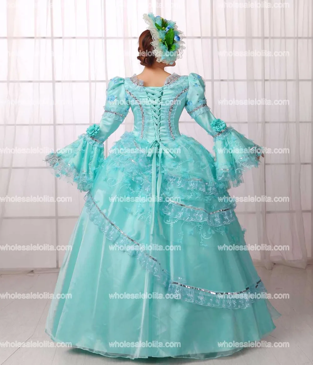 Новый 18th века Гражданская война Southern Belle Платье для Бала маскарада короля Георга