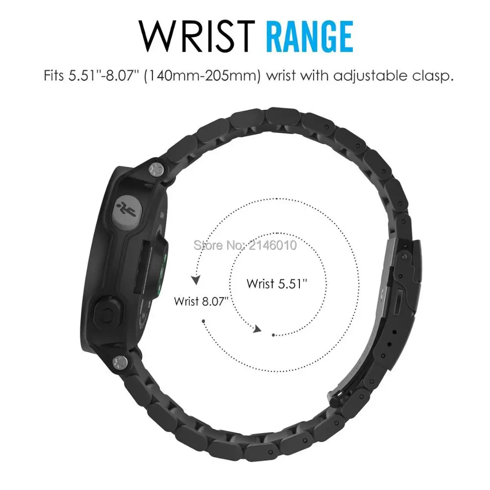 Универсальный браслет из нержавеющей стали для часов Garmin Forerunner 235/220/230/620/630/735XT Smart Watch