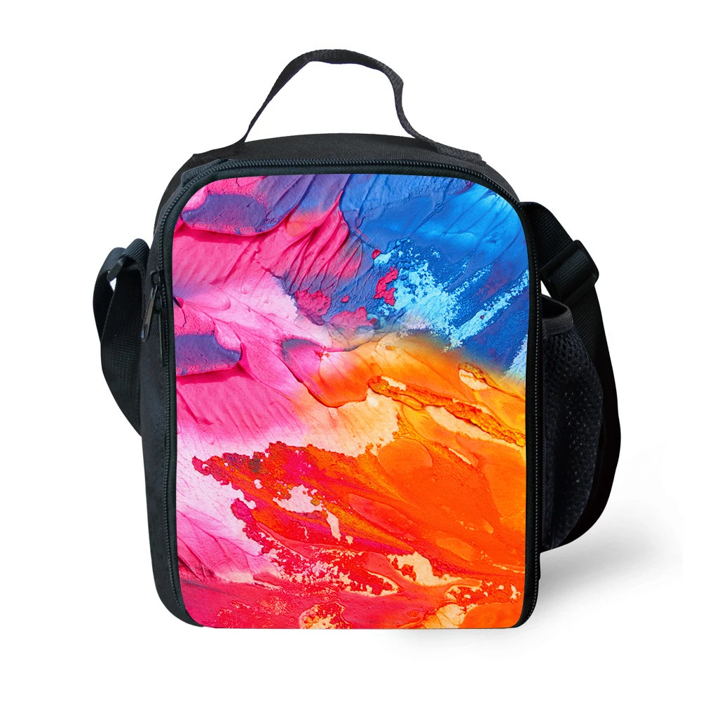 Трендовая печатная звезда сумка для ланча мужская термо еды Звездный ланчбокс