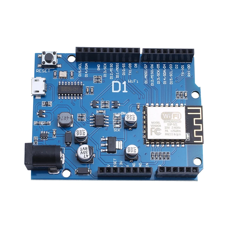 Умная электроника WeMos D1 ESP-12F WiFi uno на основе ESP8266 экран для arduino совместимый с IDE |
