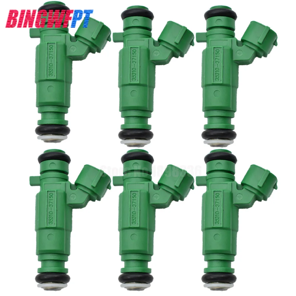 

6x Fuel Injector For Hyundai Sonata Santa Kia Optima Sportage DOHC V6 2.5L 2.7L 2002 2003 35310-37150 9260930004