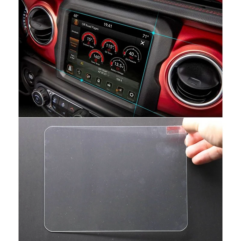 Медиацентр Защитная пленка для 2018 Jeep Wrangler Jl U-Connect 8 4 дюйма навигационный