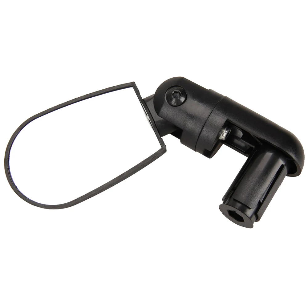 Ajustable extreme de la barra trasera del espejo cristal para bicicleta manillar negro | Лампы и освещение