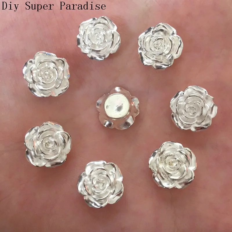 Лидер продаж 80 шт. 12 мм бусины из смолы с плоским дном для украшения DIY альбом