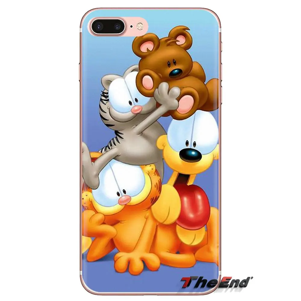 Силиконовый чехол для Xiaomi Redmi 4A S2 Note 3 3S 4 4X5 Plus 6 7 6A Pro Pocophone F1 Take a BERRY Break cartoon Garfield Cat |