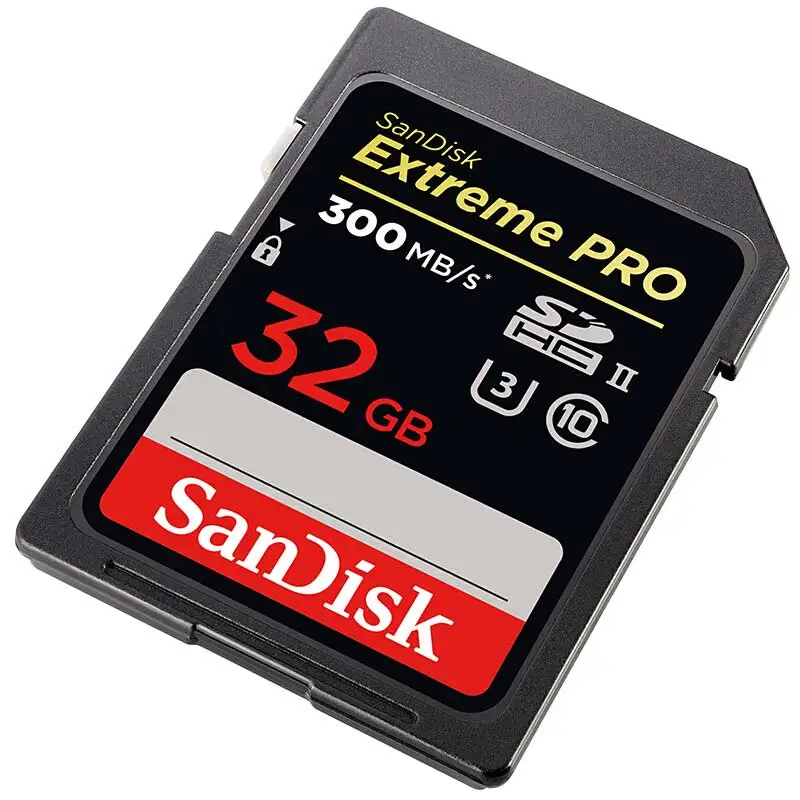 

Sandisk Extreme Pro 32gb SDHC UHS-2 U3 Class10 Flash Memory Card Speed up to 300MB/S SDXPK Card for Sony Nikon Canon DSLR Camera