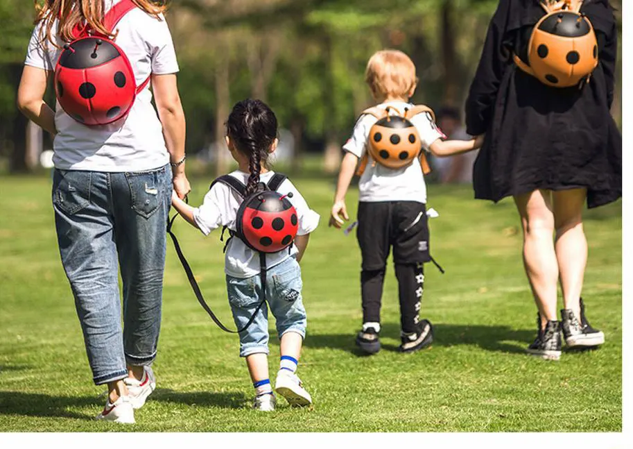Kids Backpacks Mini Ladybug 3D Cartoon Printed School Bag Boy Girl Bag Kids Baby Bags for Kindergarten Cool Children Present