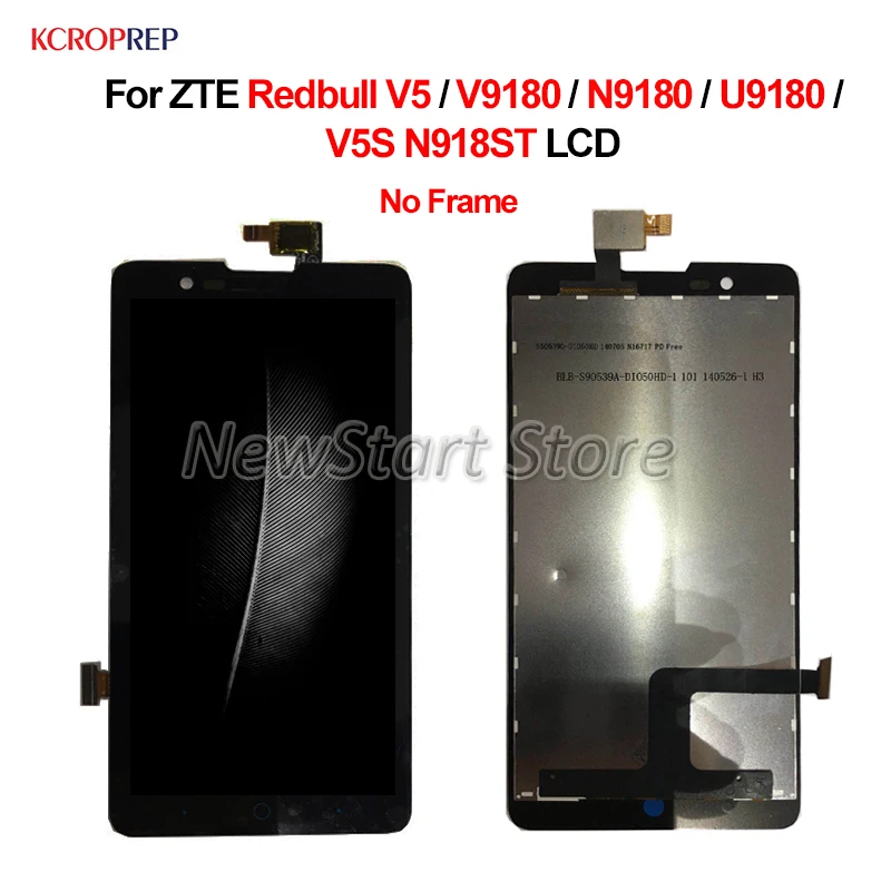Для ZTE Redbull V5 ЖК-дисплей кодирующий преобразователь сенсорного экрана в сборе 5 0