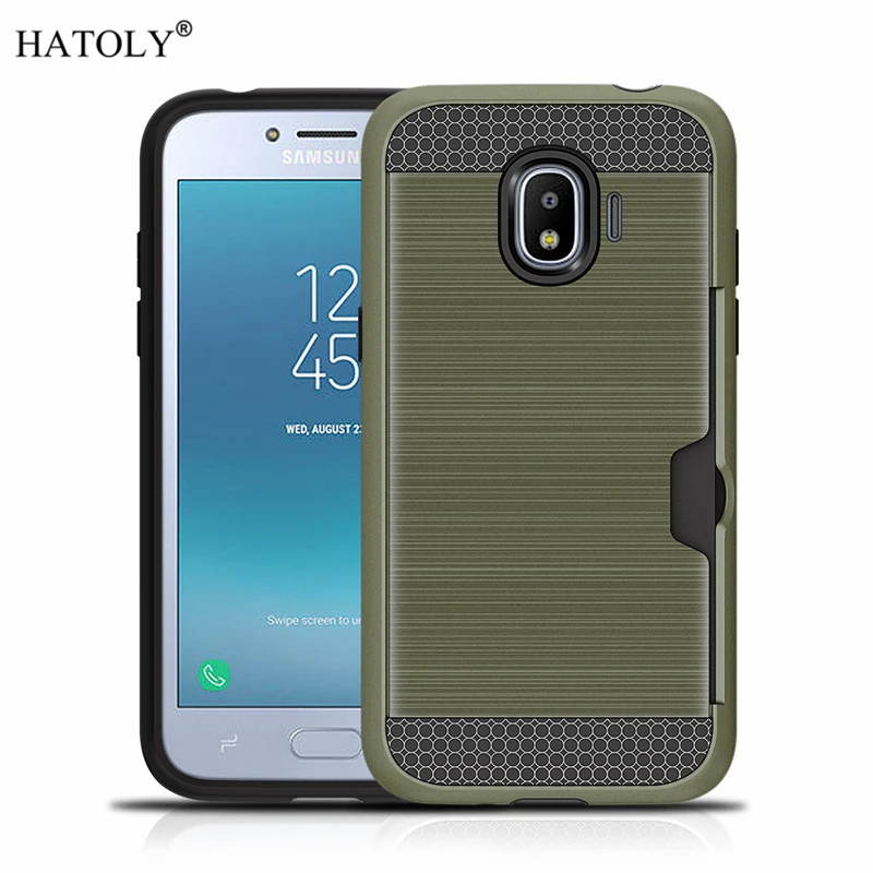 For Samsung Galaxy J2 Pro 2018 Cover Shockproof Brushed Armor Rugged Silicone Hard Phone Case for |