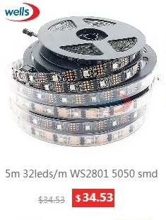 WS2812B умный светодиодный пиксель полосы 30/60/144 светодиодный s/m WS2812 IC SMD 5050 RGB светодиодный полосы света 1 М/4 м/5 м DC5V Водонепроницаемый/не Водонепроницаемый