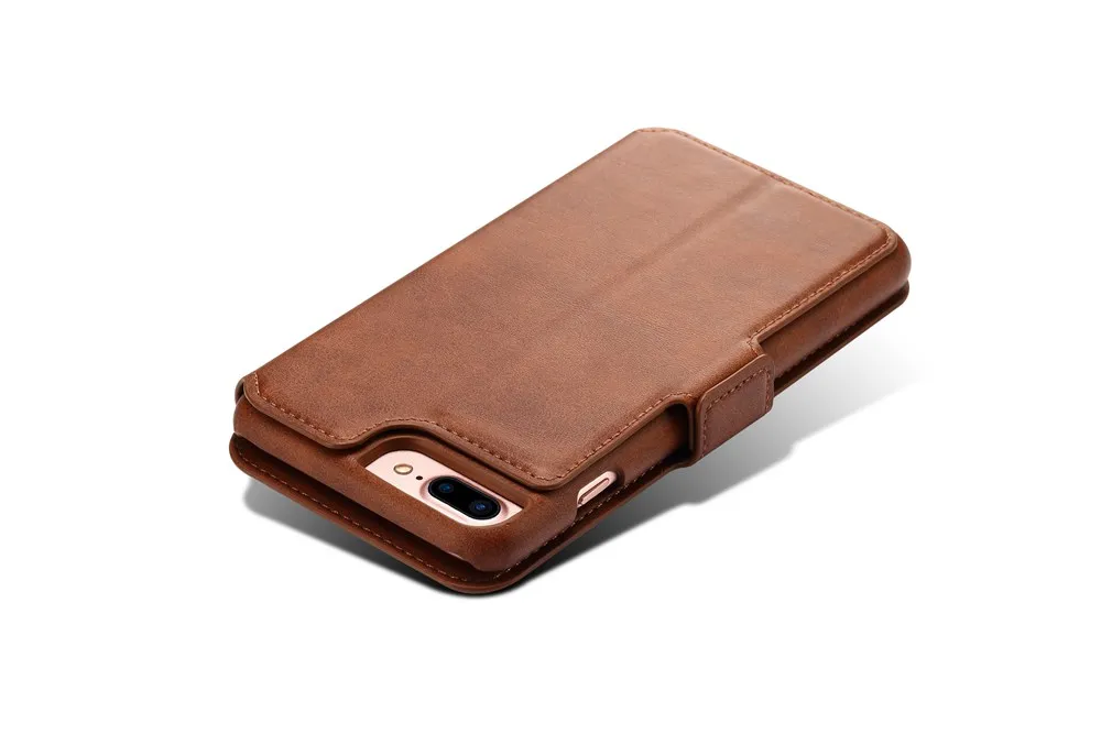 KEYSION роскошный флип-кейс для iPhone 8, 8 Plus съемный кошелек чехол Магнитный 2 в 1 PU кожаные с отделениями для карт чехол для iPhone7 7 Plus