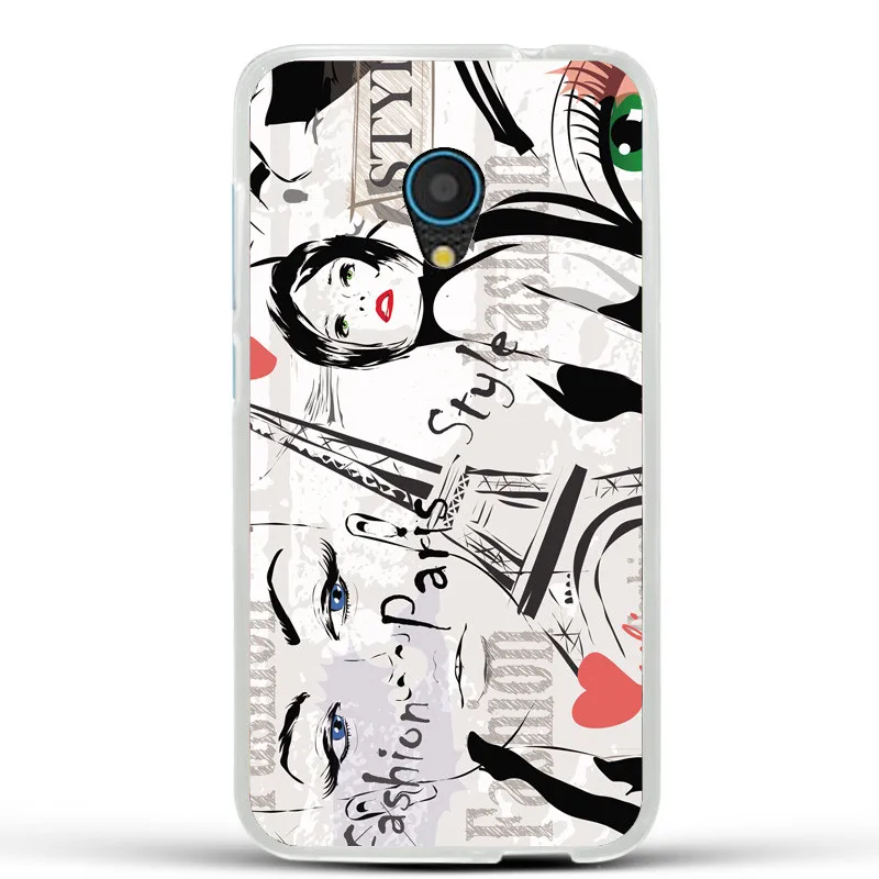 Пять цветов чехол для Alcatel U5 силиконовый модный дизайн мультяшный рисунок мягкий